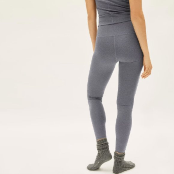 Everlane The Perform Legging Gray Lounge Basic Ankle 7/8 High Waist Large - Picture 10 of 11